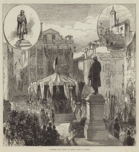 Inaugurazione della statua di Daniel Manin a Venezia da Sir John Charles Robinson